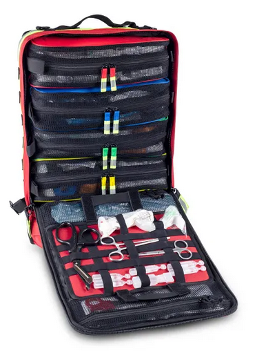 Zdravotnický kompaktní plochý batoh ModulS 15 l. vnitřek komplet